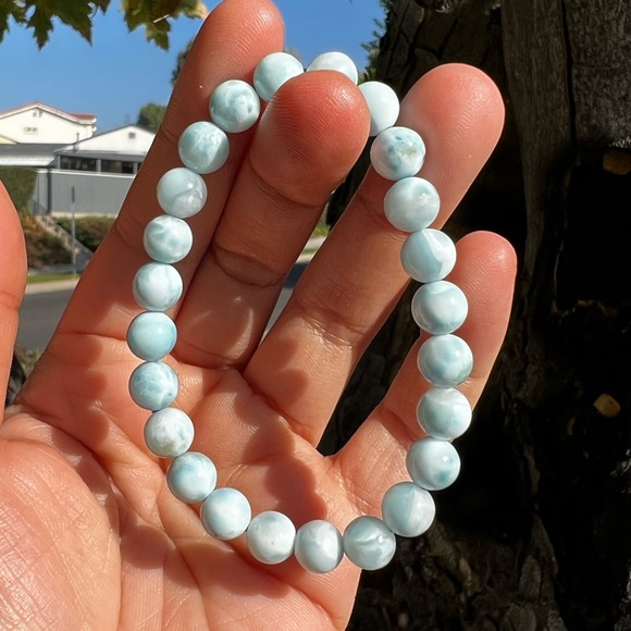 Larimar Beach Bracelet - Small Beads - Picture 4 of 8